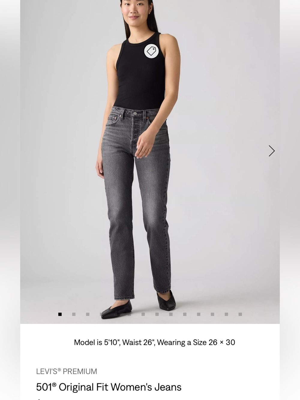 Levi’s 501 grey size w32 L30